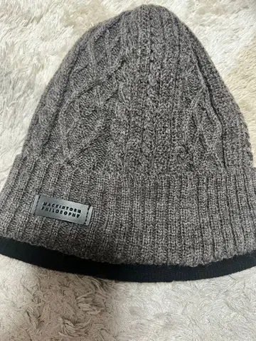MACKINTOSH PHILOSOPHY 케이블 짜임 니트 모자