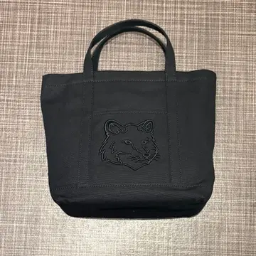 메종 키츠네 블랙 토트백