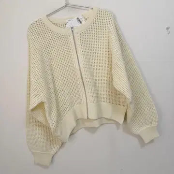 글로벌 워크 리치 라이트 메쉬 ZIP 가디건