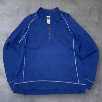 L.L.Bean 하프 지퍼 맨투맨 파랑