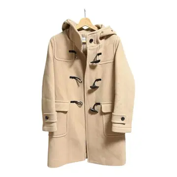 맥피 투모로우랜드 더플 코트 후드 38 울 100 소가죽