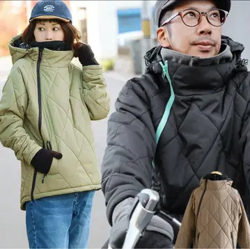 PATY 사이클링 플리스 넥워머 포함 다운 자켓 새상품급