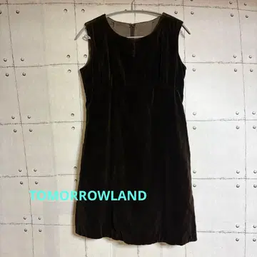 TOMORROWLAND 슬리브리스 원피스 다크 브라운