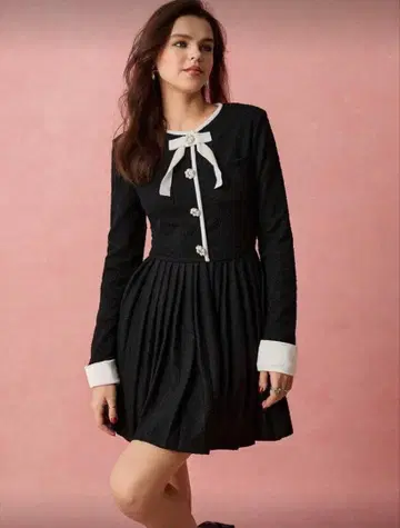 원피스 미니 원피스 블랙