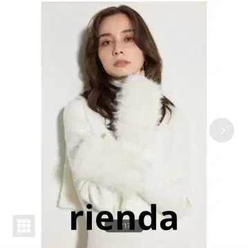 rienda 인조 모피 핑거리스 그로브 화이트 화이트 미개봉 새상품