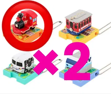 디즈니 리조트 탈것 캡슐 토이 2개 세트