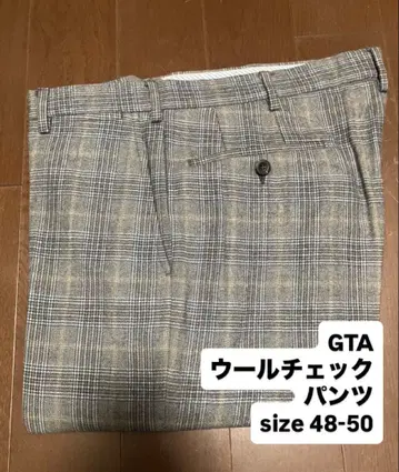 [ 신춘 세일! GTA 울 체크 팬츠 ] 48-50 빔즈 구매