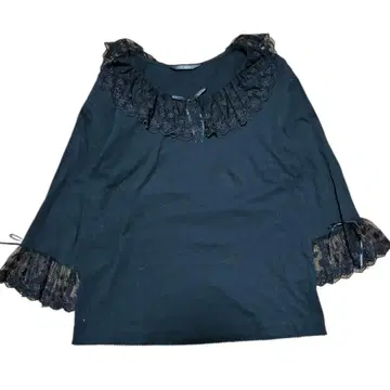 핑크하우스 7부 소매 레이스 티셔츠 M