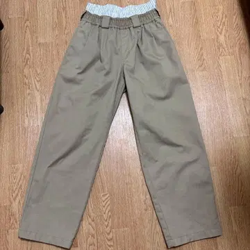 Dickies 베이지 캐주얼 팬츠 허리밴딩