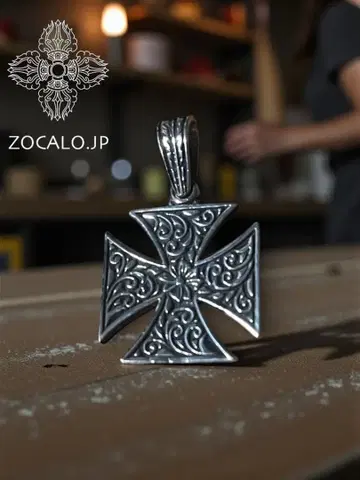 레어 ZOCALO 소카로 펜던트 탑 크로스 실버950