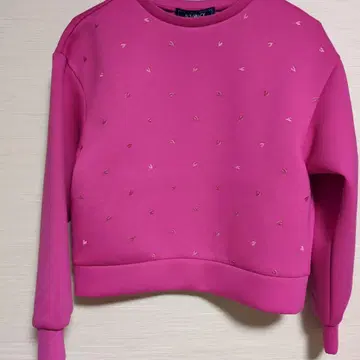 미사용 새상품 M'S GRACY 하트 자수 핑크 트레이닝복 38