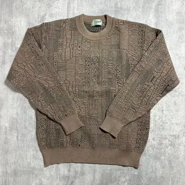 크로커다일 Crocodile 니트 스웨터 브라운 L 사이즈