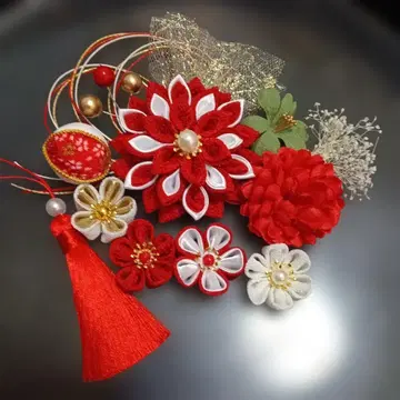 츠마미세이쿠 머리 장식 성인식 결혼식 졸업식