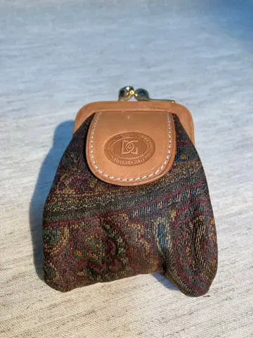 페이즐리 무늬 가마구치 코인 케이스