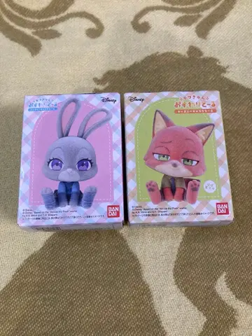 모후큥 앉아 인형 닉 주디 주토피아 디즈니