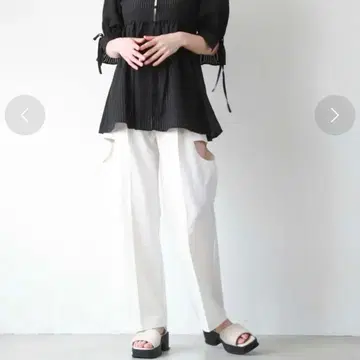 사이드 컷 아웃 팬츠 화이트 아카이브 archives