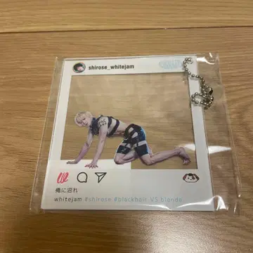 SHIROSE 가챠 금발 시크릿 아크릴 키링 WHITEJAM