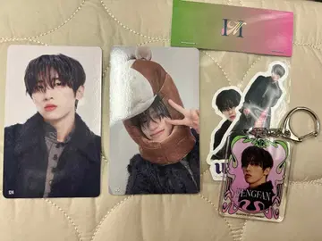 INIPOPUP 허페팬팬 세트 트레이딩 카드, 아크릴 키링, 스티커