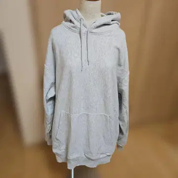 로데오 크라운 화이트, 그레이 후드 부착 후드티 L 사이즈