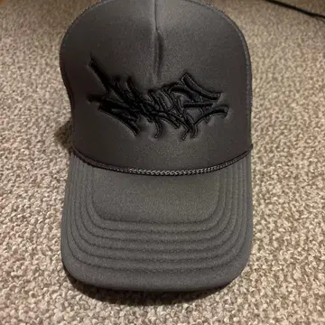 otto 블랙 자수 로고 트래커 캡