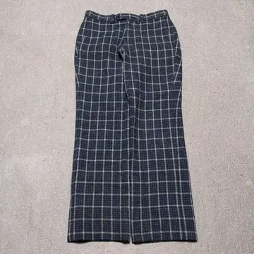 MARVY JAMOKE 마비자모크 울 체크 스트레이트 팬츠