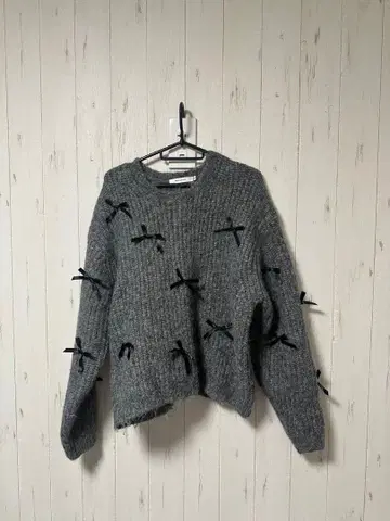 moussy 리본 니트