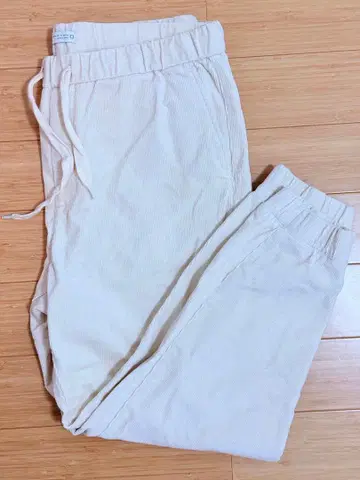ZARA 아이보리 코듀로이 팬츠 XL 사이즈