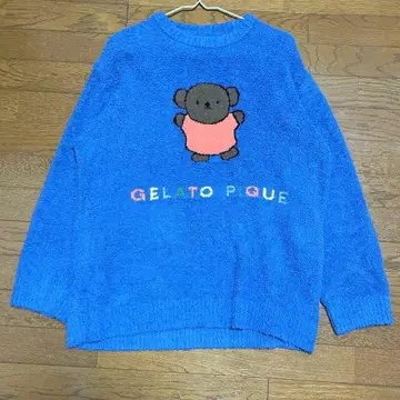 [ 완판템 ] 젤라피케 베비모코 풀오버 미피 콜라보 보리스 블루
