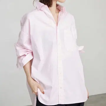 SLOBE IENA 파인 OX 오버 롱 셔츠