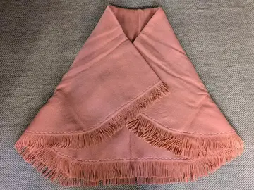 각막 스톨 울 100% 핑크