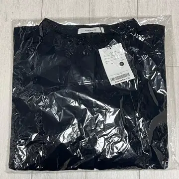 [새상품] 서울베리 빅 사이즈 LL 밴드 카라 긴팔 셔츠 W거즈 블랙