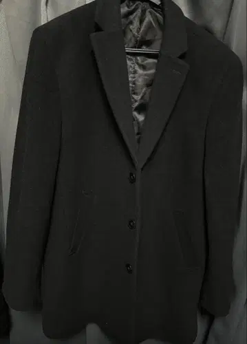 Calvin Klein 블랙 체스터 코트 54 사이즈