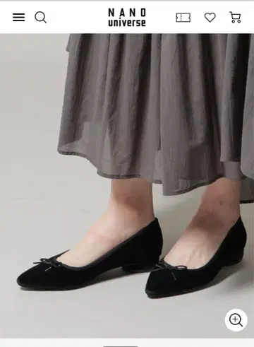 새상품급 nano universe 포인티드 발레 슈즈