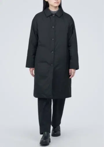 무인양품 경량 스텐 칼라 다운 코트