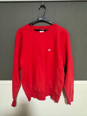 Champion Reverse Weave 트레이닝복 L 레드