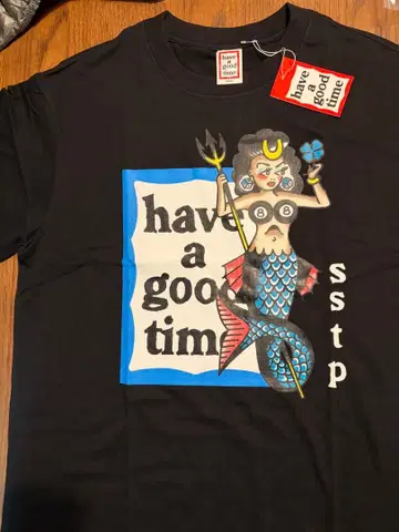 have a good time T셔츠 블랙 sstp