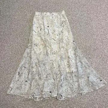 SNIDEL 마블 무늬 플레어 스커트 사이즈 0