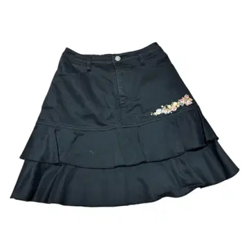 핑크하우스 프릴 자수 스커트 F