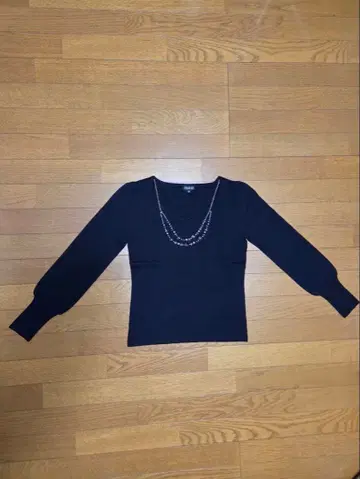 INDIVI 블랙 니트 38 사이즈