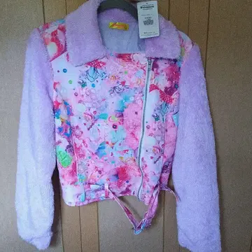 6% 두근두근 복슬복슬 컬러풀 꽃무늬 숏 자켓