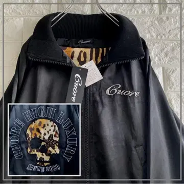 [ 미사용 ] Cuore 라이트 스톤 자수 해골 자켓 M 4437
