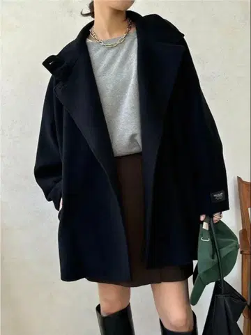 블랙 코트 미사용 새상품!!