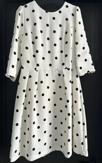 트랑티앙 폴카 도트 벨트 포함 플레어 원피스 Rady snidel