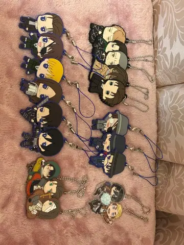 진격의 거인 가챠가챠 키링 시크릿 포함