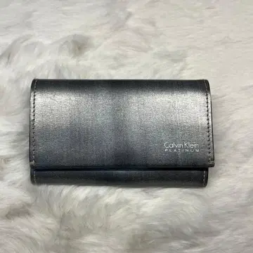 [ 컨디션 최상 ] Calvin Klein Platinum 실버 키케이스