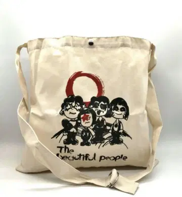 beautiful people KISS PEANUTS 콜라보 토트백