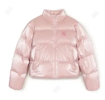 MLB 핑크 다운 자켓