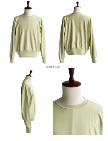 auralee ELASTIC HIGH GAUGE SWEAT P/O