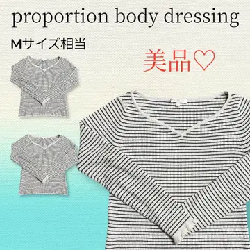 새상품급 proportion body dressing 스트라이프 니트 M