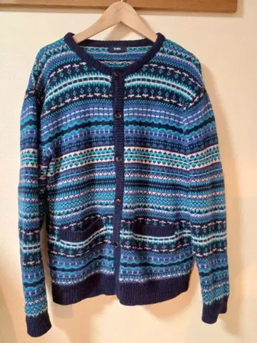 SHIPS 노르딕 무늬 가디건 XL